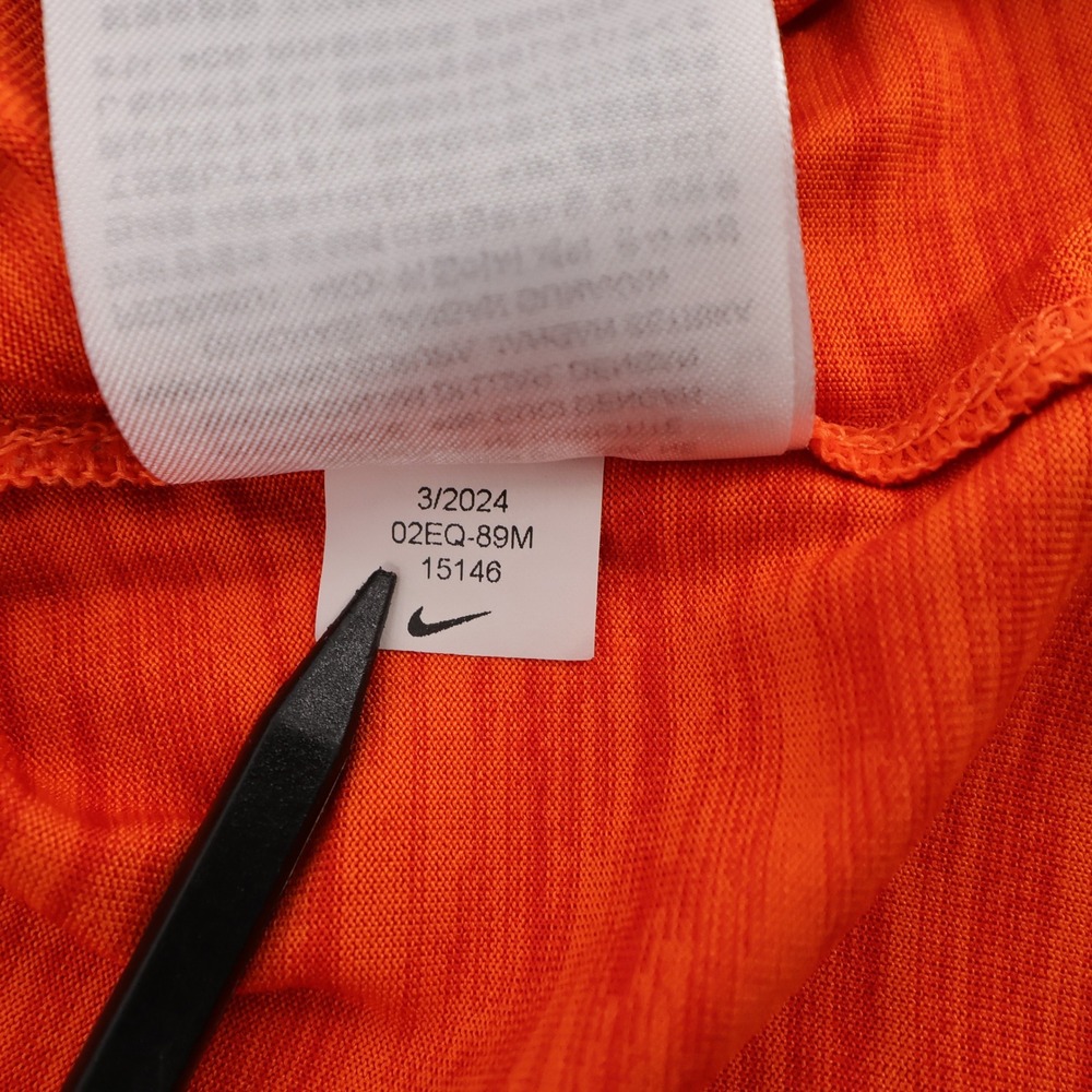Nike Clemson Tigers Dri-FIT Performance Long Sleeve Shirt Orange Mens Medium - Picture 6 of 9